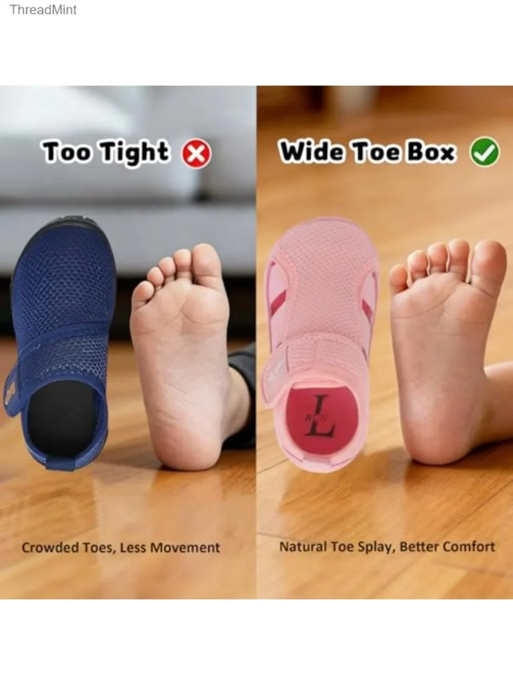 Toddler Water Shoes | Barefoot & Wide Toe Box | Zero Drop Design